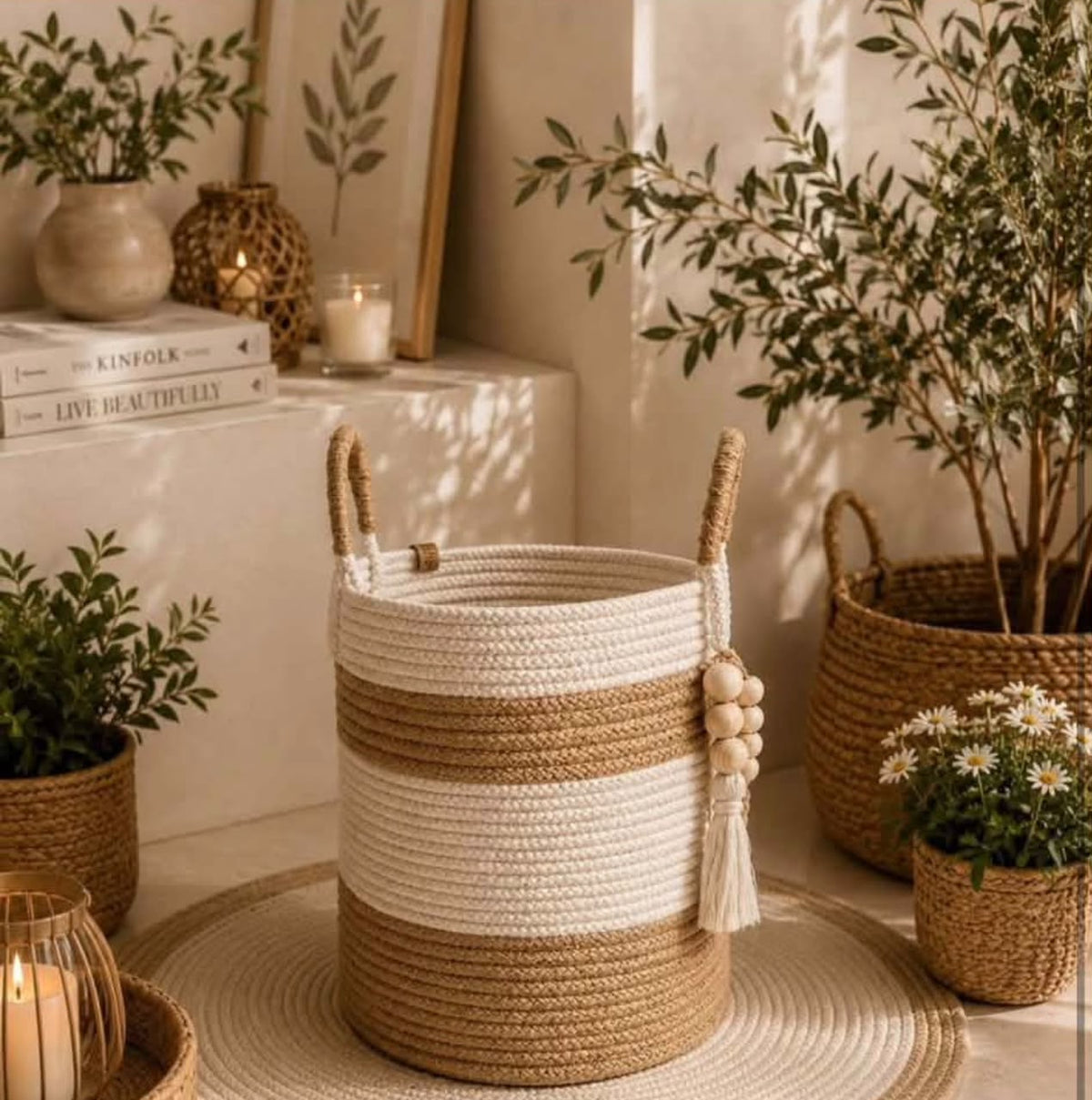 Mia Jute Basket