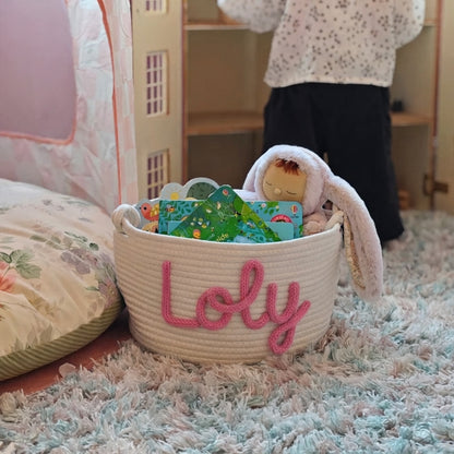 Personalized Knitted Basket