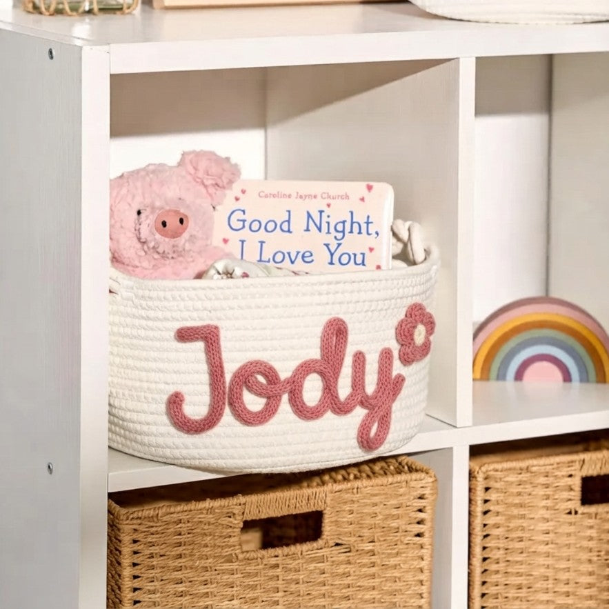 Personalized Knitted Basket