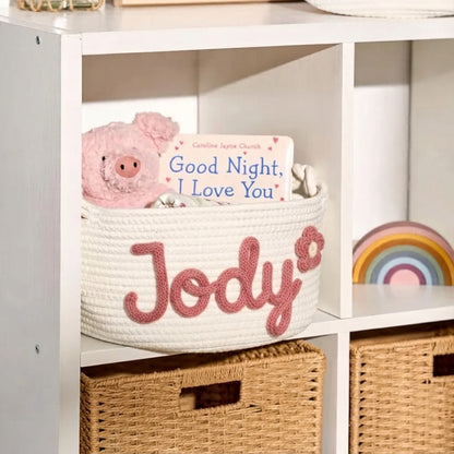 Personalized Knitted Basket
