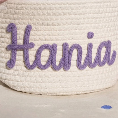 Personalized Knitted Basket