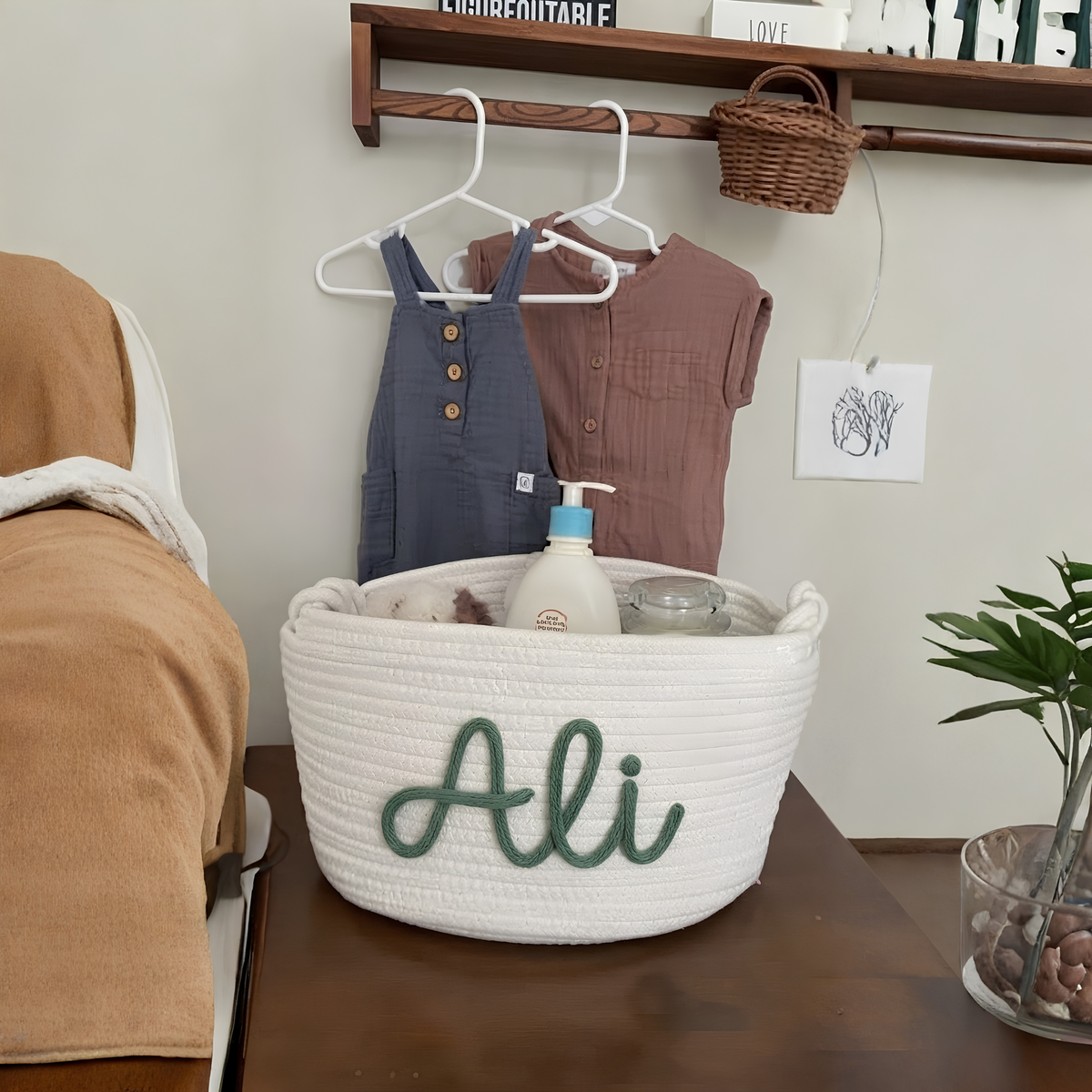 Personalized Knitted Basket