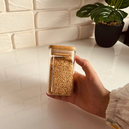 12 Set Glass Jars