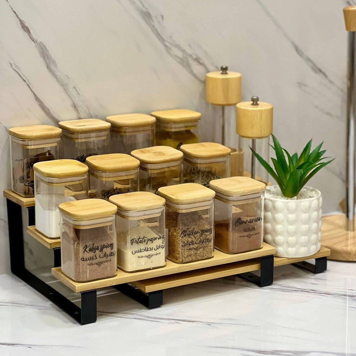 12 Set Glass Jars