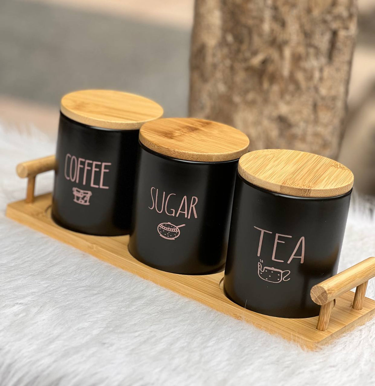 Bamboo Canister Set Z